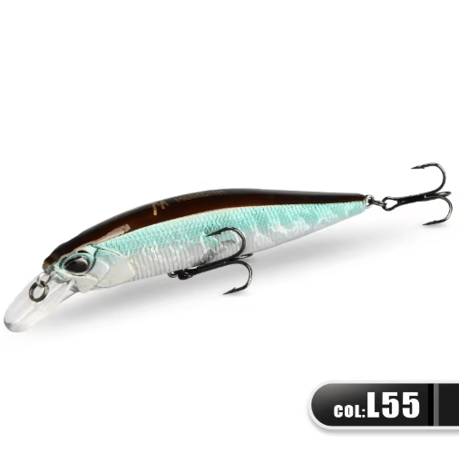 MEREDITH Jerk Minnow 100F Floating Fishing Lure Professional Hard Bait Wobbler 0.8 1.0 m