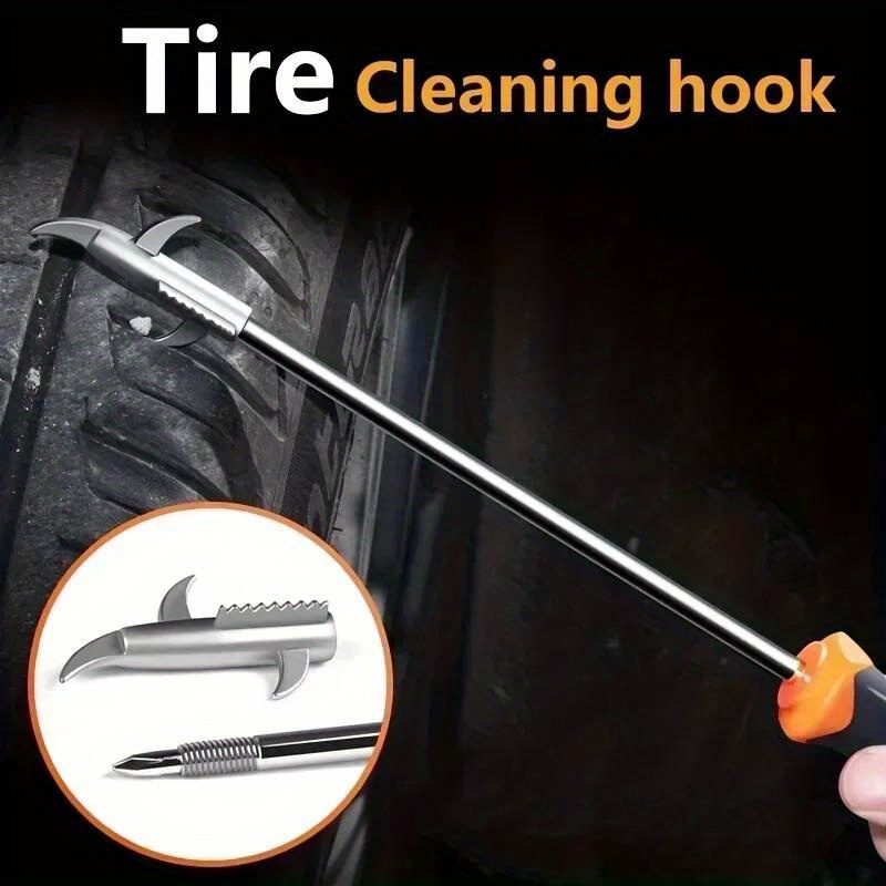 Car Tire Cleaning Hook, Stone Tire Gap Buckle, Tire Pick Stone Tools, Car Tire Buckle Cleaning, Tire Repair Accessories