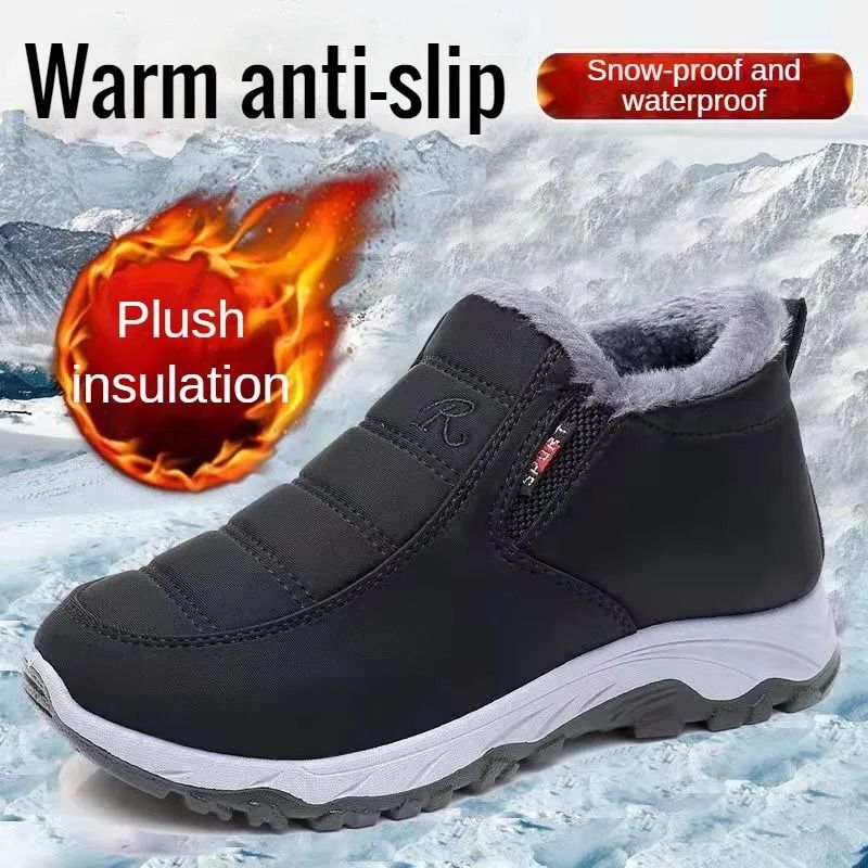 Mens Warm Casual Winter Shoes with Chunky Sole
