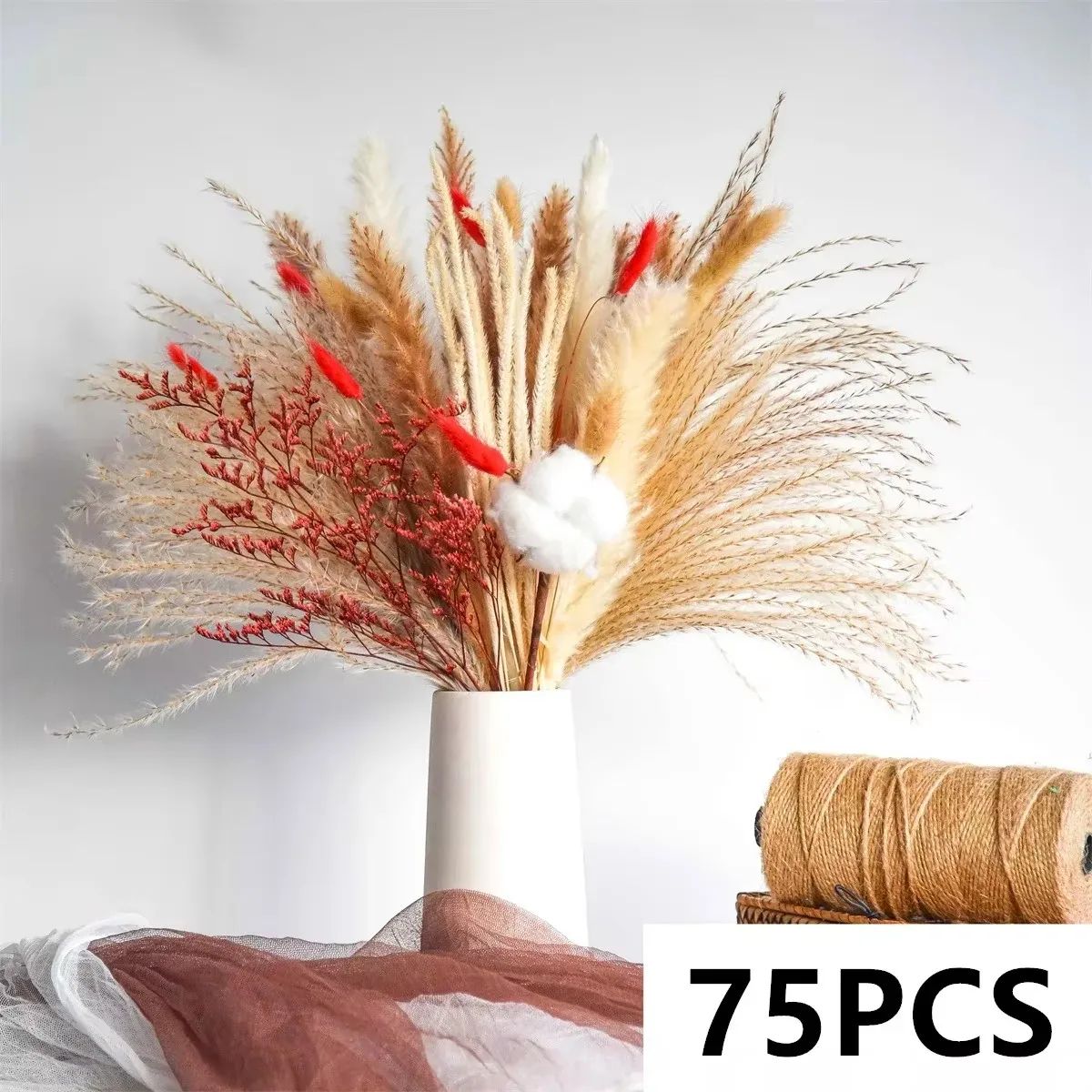 Boho Pampas Grass Dried Flower Wedding Bouquet