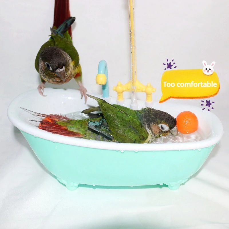 Automatic Parrot Bird Bath Shower