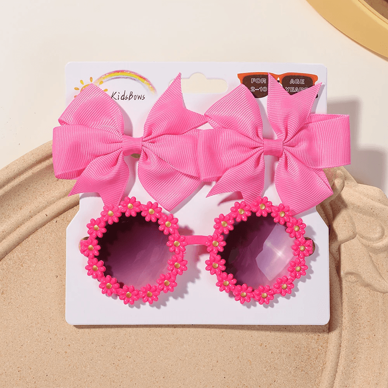 SunBlossom Kids Hair and Sunglasses Set