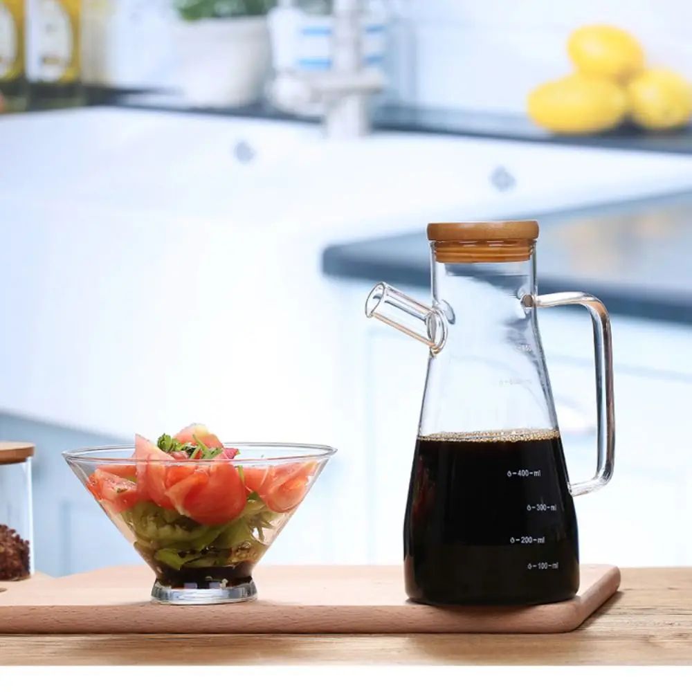 Large Capacity Glass Oil Dispenser Bottle Leak Proof 1000ml