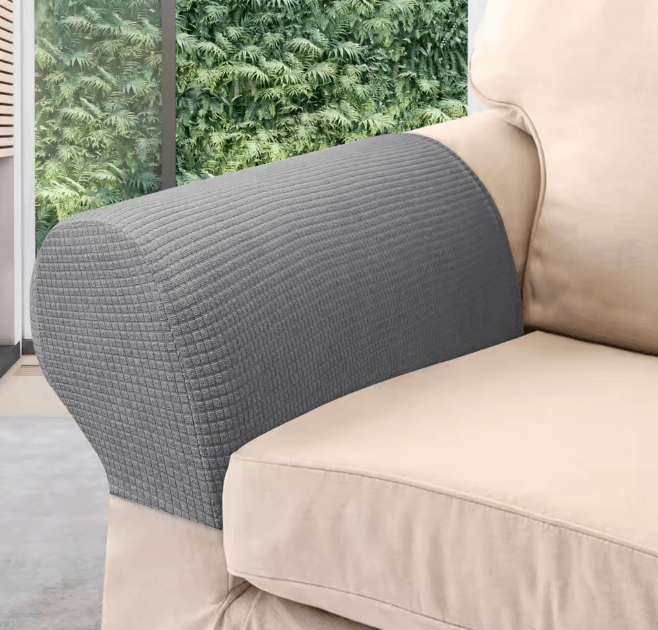 Stretch Armrest Covers Elastic Sofa Arm Protectors Set