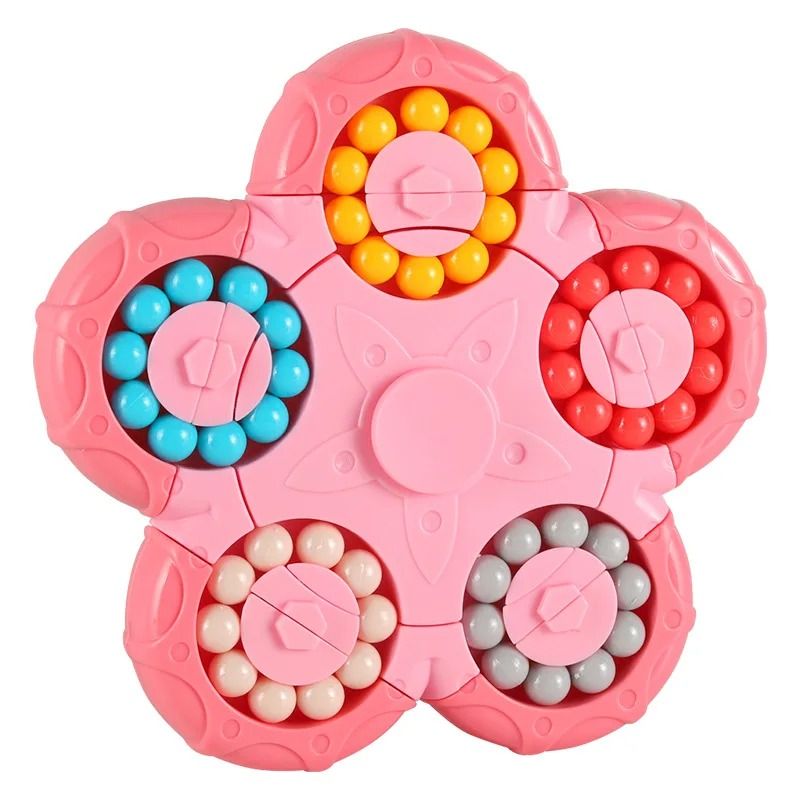 Magic Bean Cube Rotating Brain Teaser Finger Fidget Toy