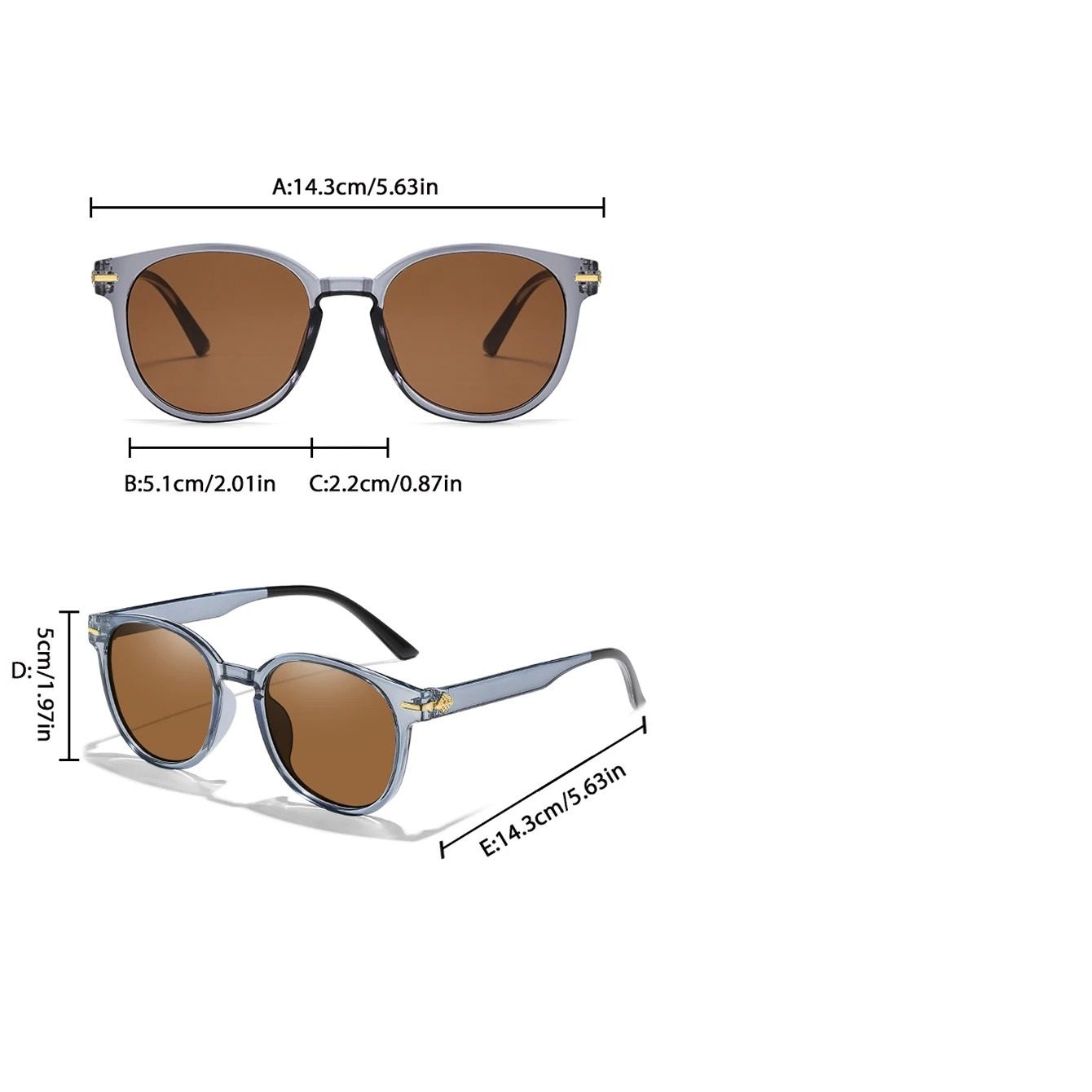 Unisex Retro Round Sunglasses with UV Protection for Outdoor Sports