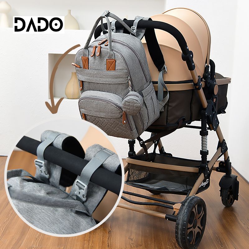 Diaper Bag Backpack Baby Essentials Travel Tote, Multifunction Waterproof with Changing Station Pad & Stroller Straps