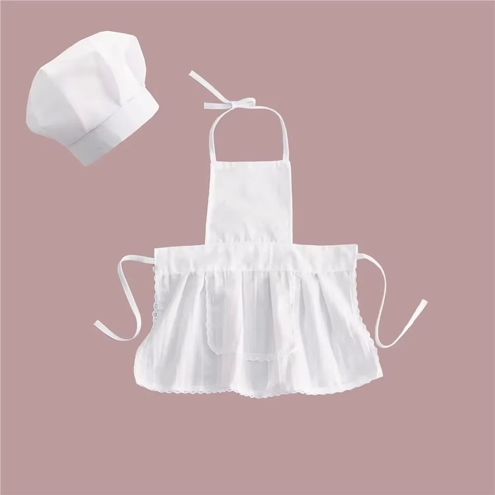 Little Chef Baby Apron and Hat Set