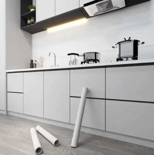 Oil-Proof Self-Adhesive Kitchen Wallpaper – Waterproof Cabinet & Wall Renovation Film (10M)