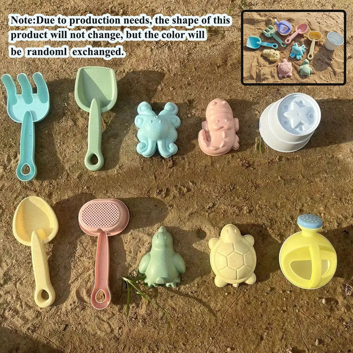 Kids Beach Sand and Water Play Set Folding Bucket Summer Toys