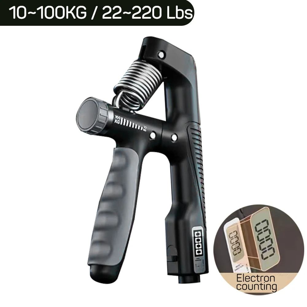 Smart Counting Hand Grip Adjustable 10 to 100KG