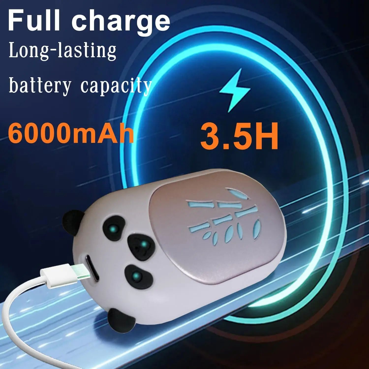 Rechargeable Hand Warmers 2 Pack, 6000mAh Electric Pocket Warmers with Up to 20 Hours Heat for Camping and Skiing