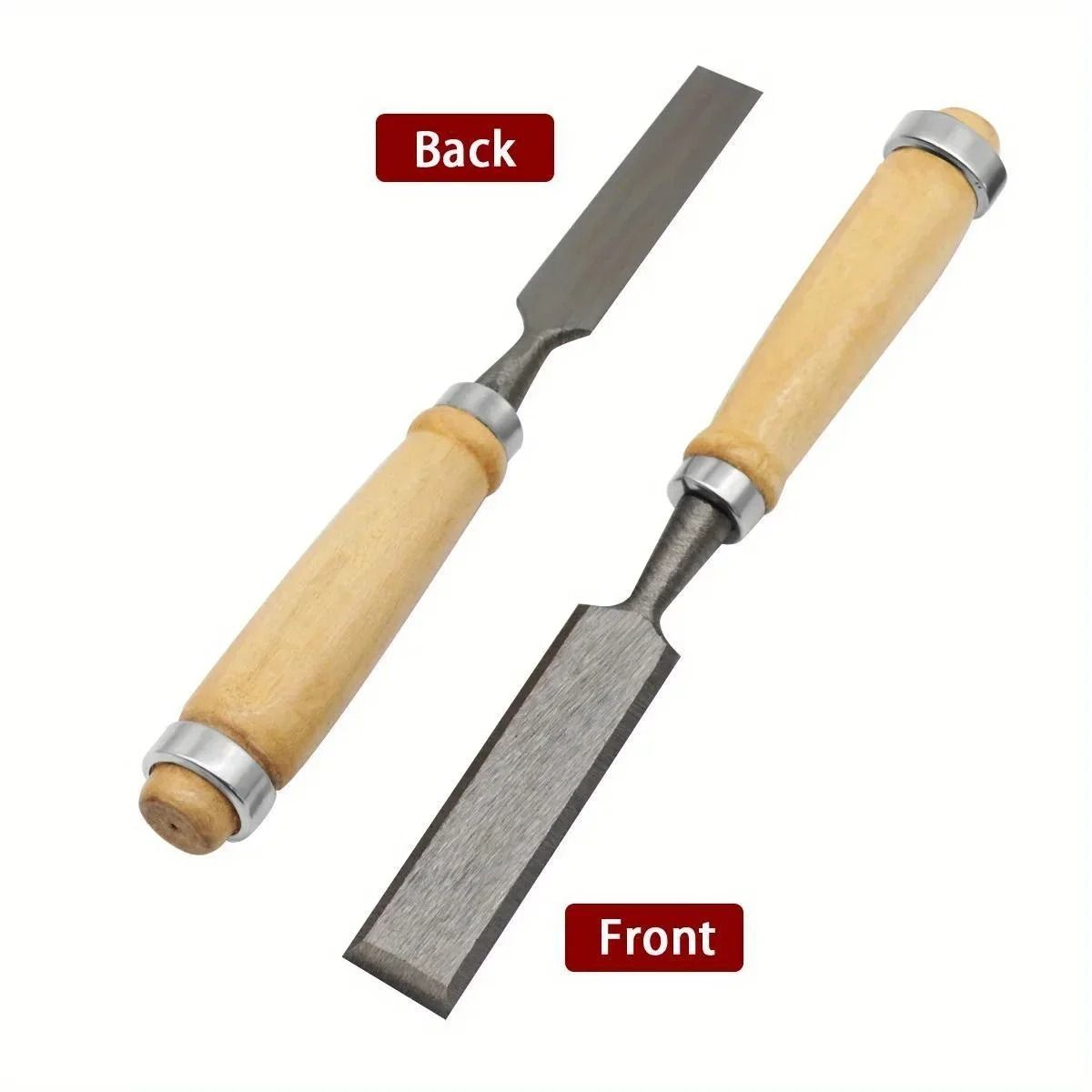 Wood Carving Chisel Set 8 12 16 20 mm Beech Handle