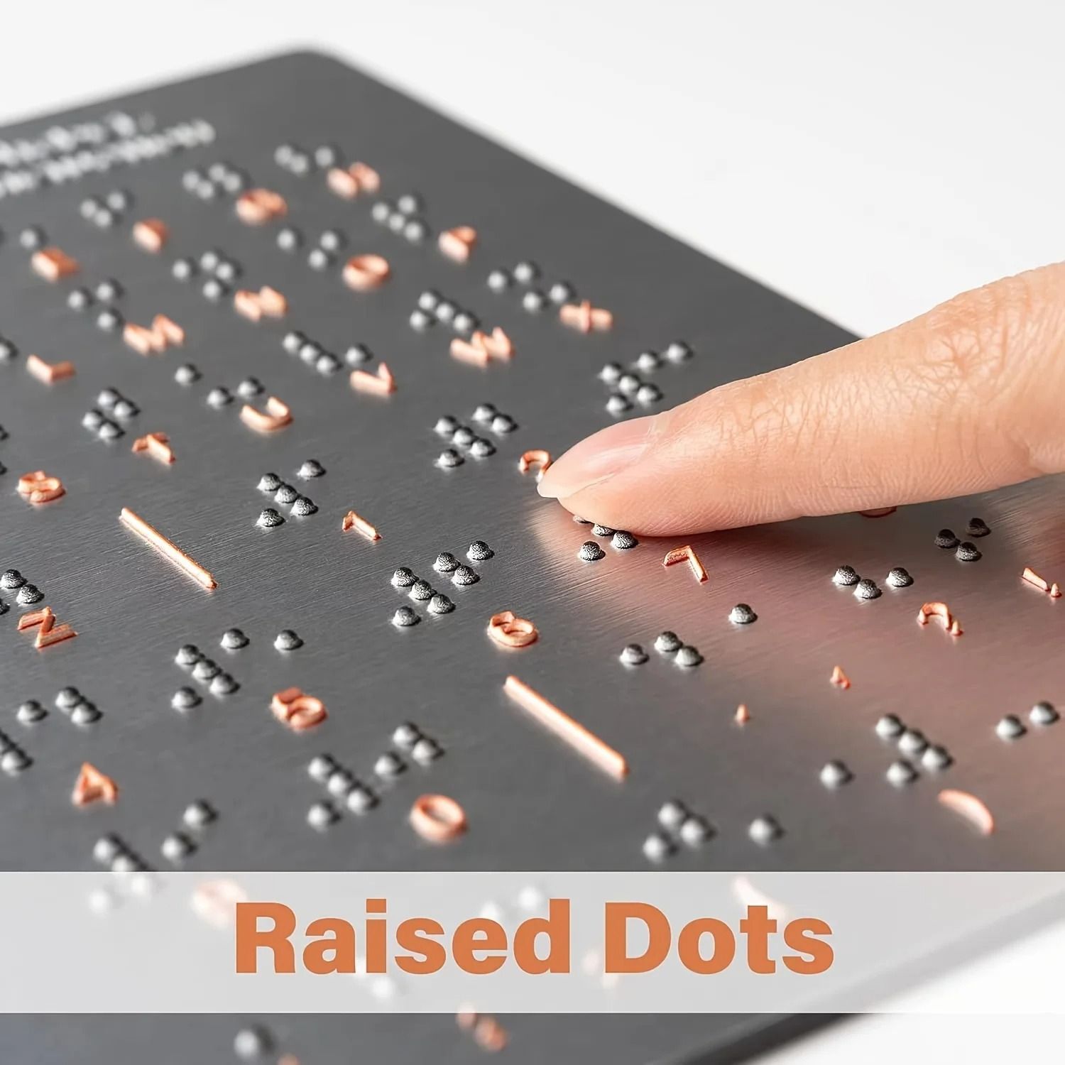 Durable Braille Letter and Number Learning Tool