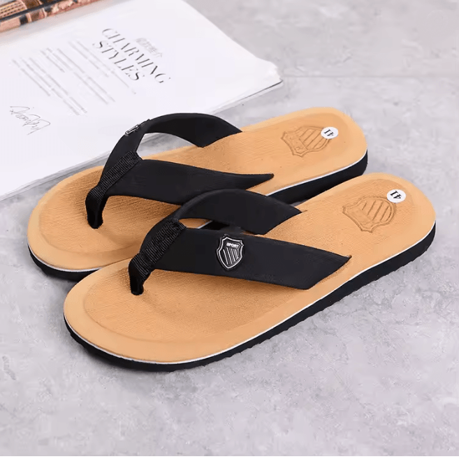CoastFlex Mens Casual Flip Flops Non Slip Summer Beach Slides
