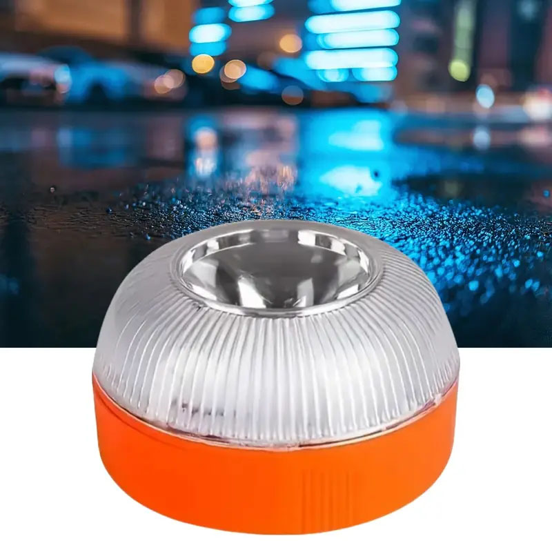 Waterproof Battery Powered Magnetic Induction Traffic Warning Light, Multi Functional LED Road Warning for Emergency
