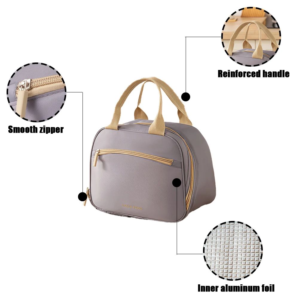 Insulated Lunch Box Tote Bag