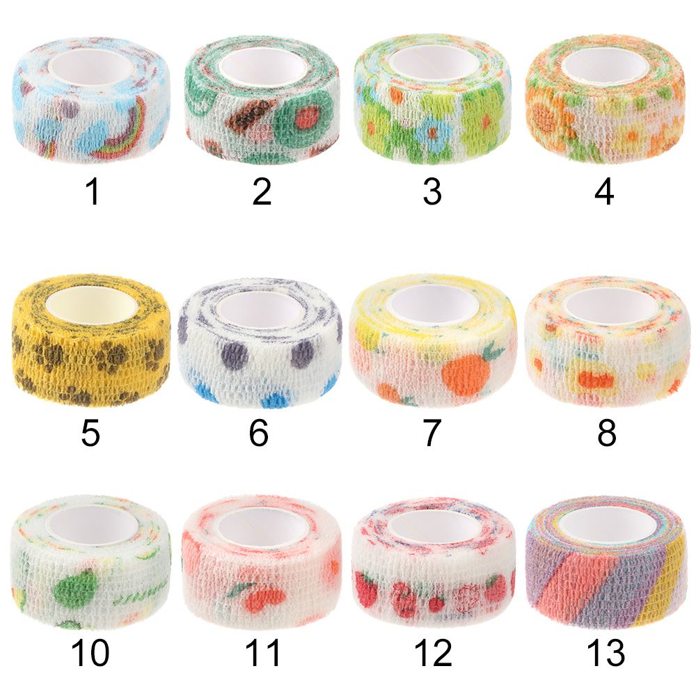 Printed Medical Self Adhesive Elastic Bandage Wrap Tape, Finger Joint and Knee First Aid Kit Pet Tape