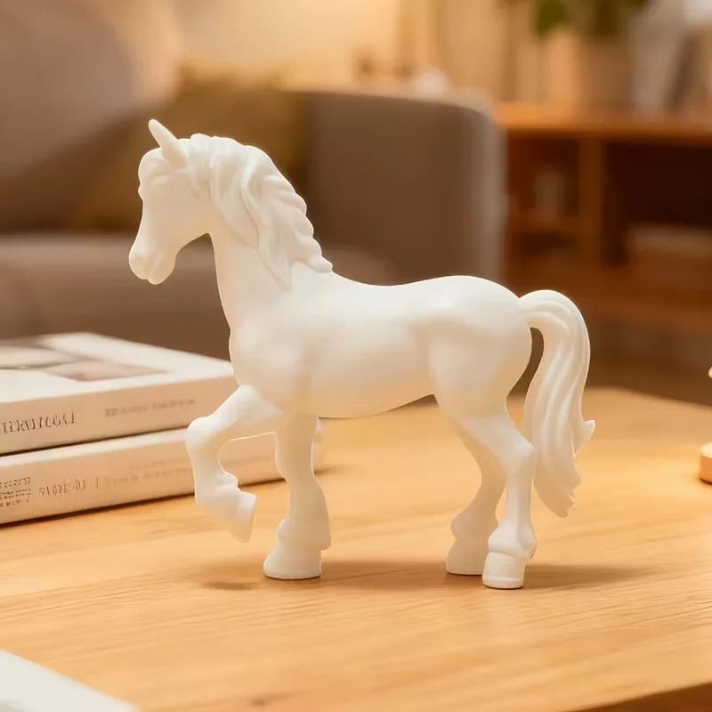 Minimalist Equestrian Sculpture | High-Fidelity Sculptural Desktop Decor & Modern Home Gallery Accent