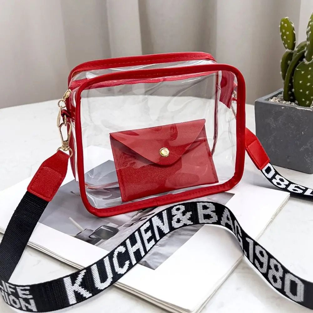 Women's Transparent Jelly Crossbody Bag Set