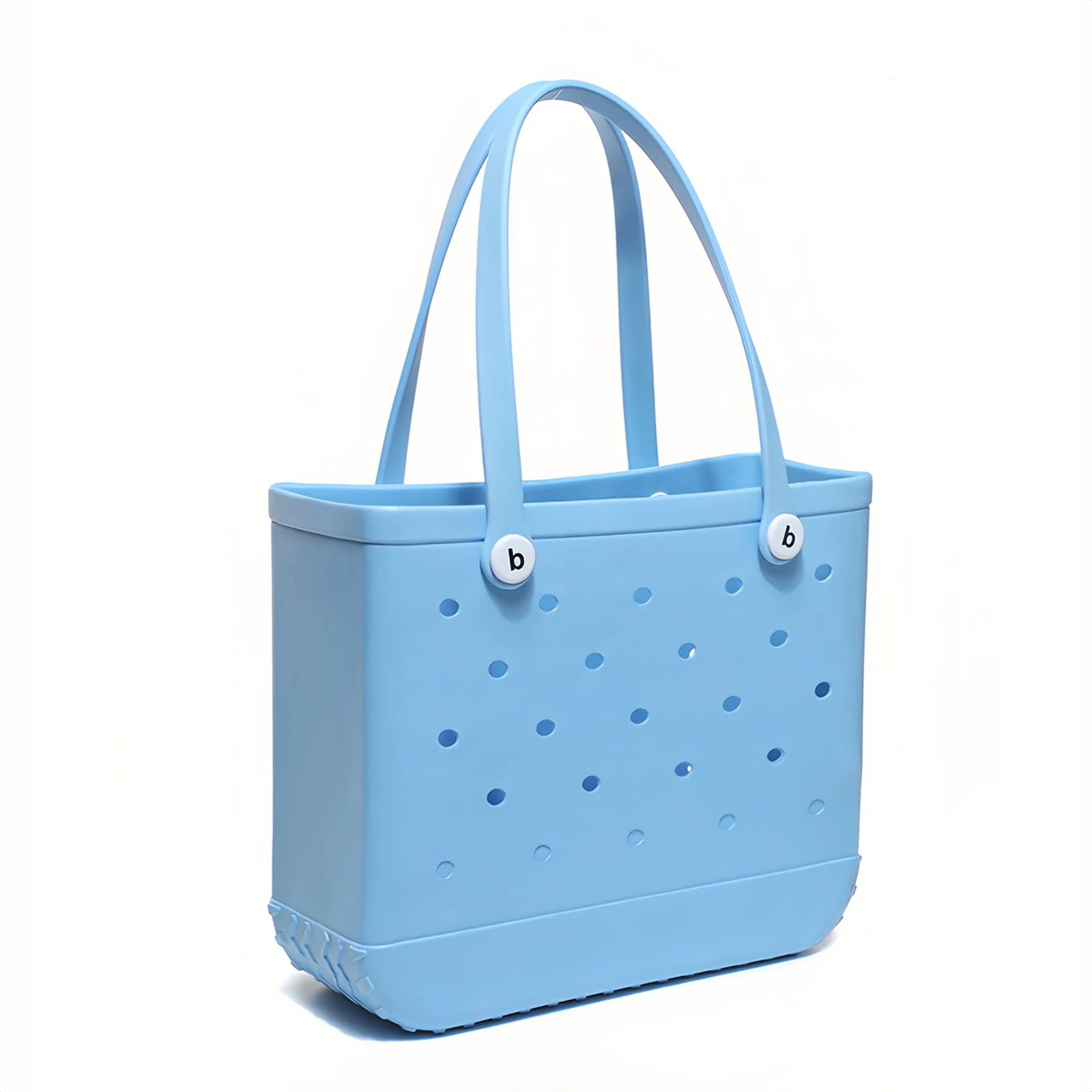 Lightweight Beach Grid Tote Bag