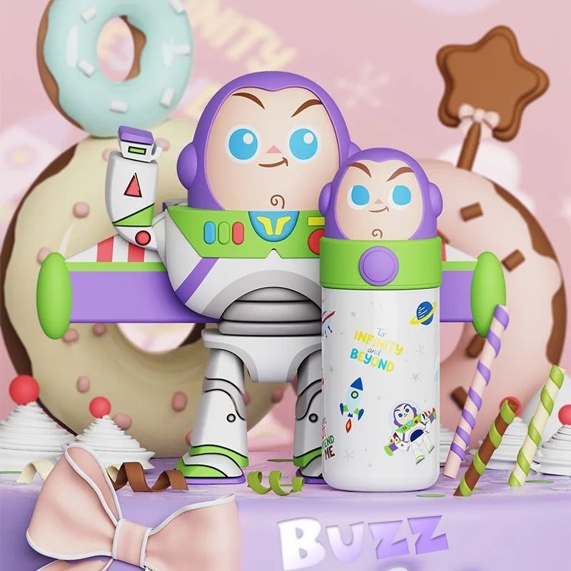 Cartoon Design Heart Handle Thermos