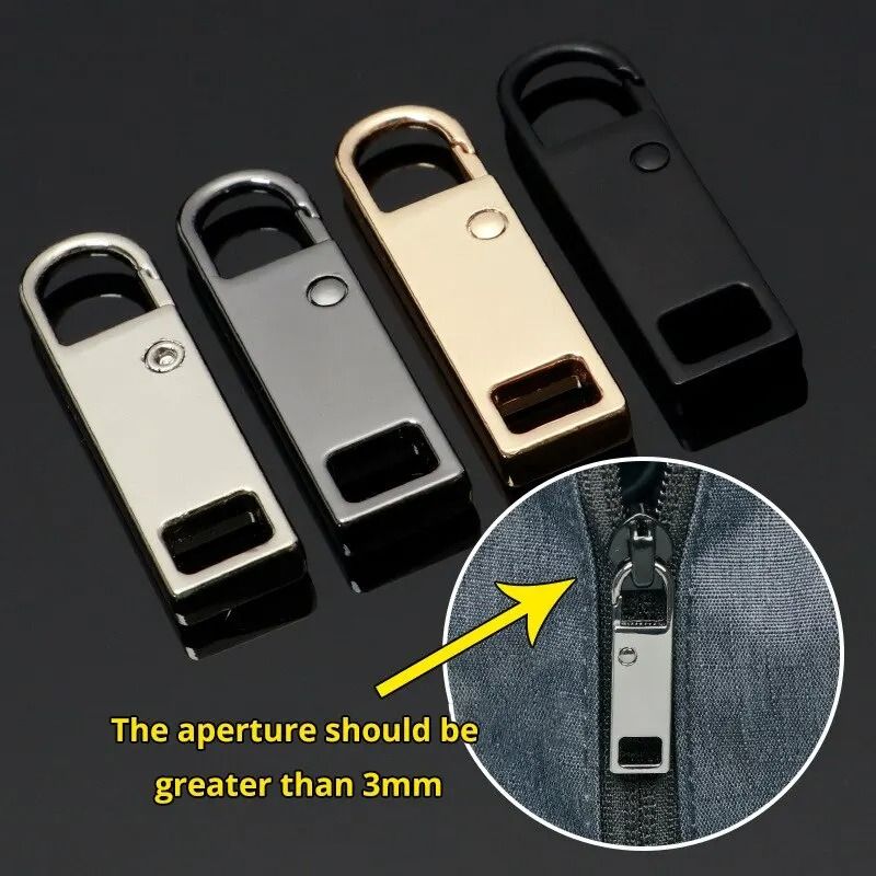 4-Piece Detachable Universal Zipper Pull Replacement Set