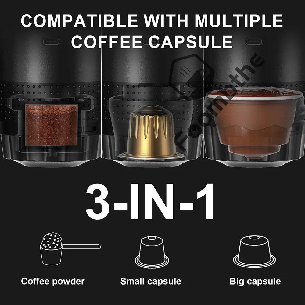 Wireless Portable Espresso Coffee Maker for Home Car and Travel