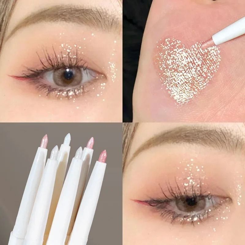 Diamond White Eyelid Highlighter Pen Glitter Eyeshadow Stick