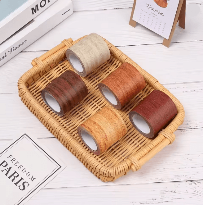 WoodTrim Self Adhesive Skirting Tape Wood Grain Wall and Floor Repair Strip 5M