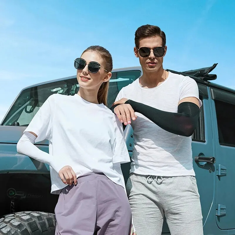 Breathable Ice Cloth Arm Sleeves by X-TIGER, Unisex Sun Protection for Cycling, Running & Volleyball