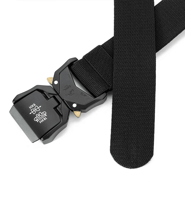 Mens Outdoor Elastic Work Belt Quick Release Buckle
