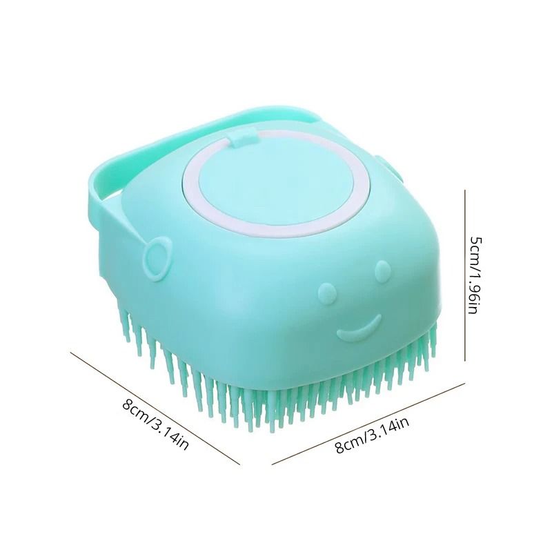 2-in-1 Silicone Pet Bathing Brush & Massager