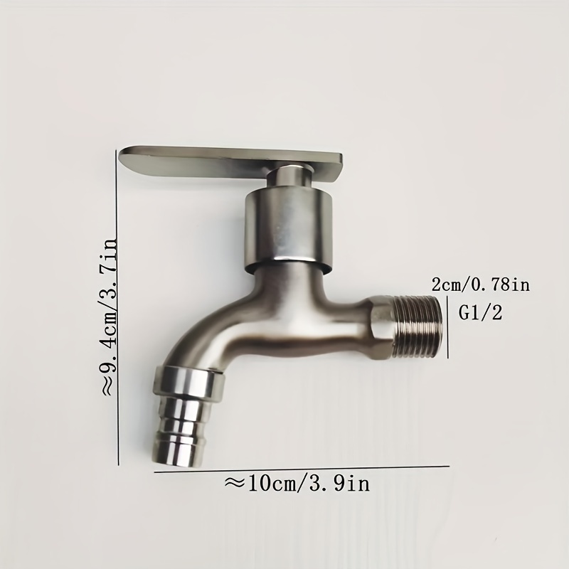 Stainless Steel Faucet Adapter for Washing Machine & Garden Hose Multi Use Tap Connector