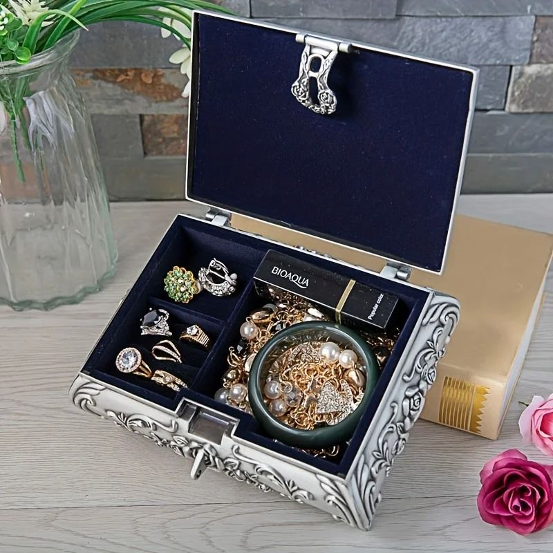 Luxury Large Capacity Jewelry Storage Box with Secure Lock