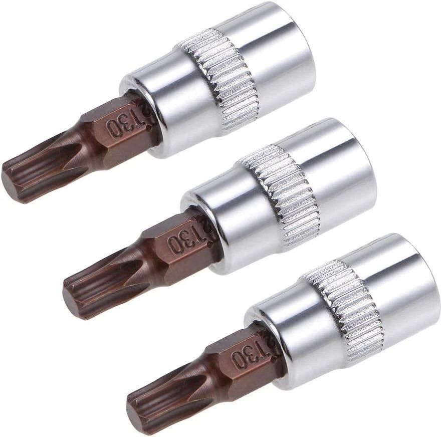 Drive x T30 Torx Bit Socket S2 Steel CR-V Length Impact Sockets