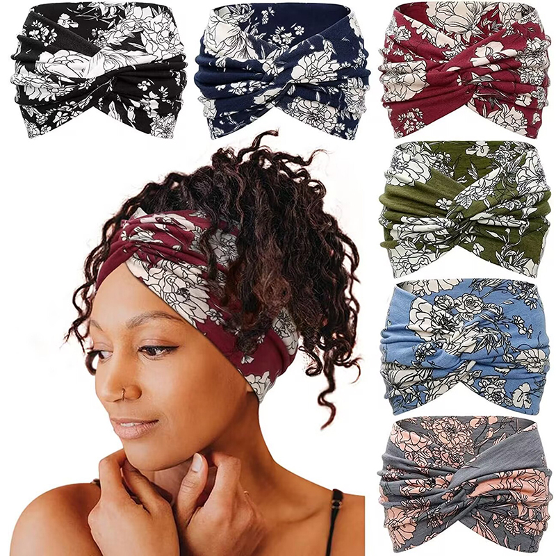 Wide Headband for Women Extra Large Turban Yoga & Workout Hairband, Thick Fashion Hair Accessories