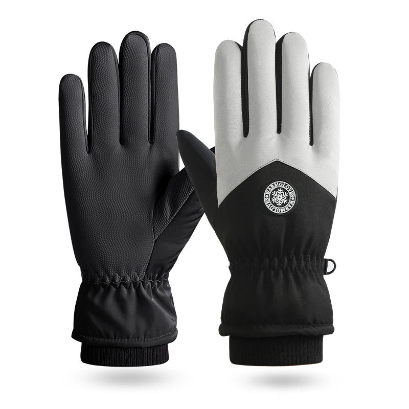 Waterproof Cold-proof Winter Gloves, Thermal Ski Gloves, Non-slip Touch Screen, Adjustable Winter Gloves