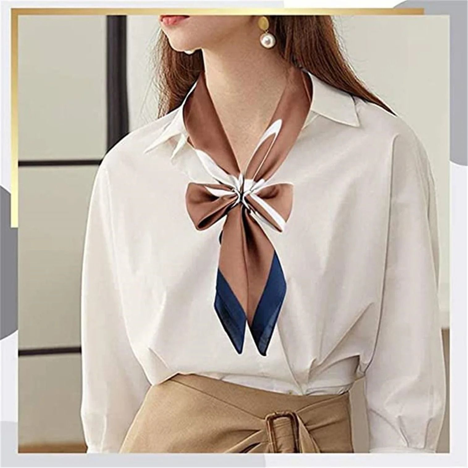 X Shaped Scarf Clip Stylish Multi Functional Scarf and Shawl Buckle
