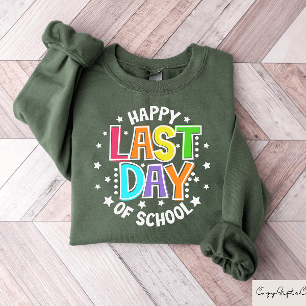 Happy Last Day of School Teacher Shirt End of School Year Summer Break Tee