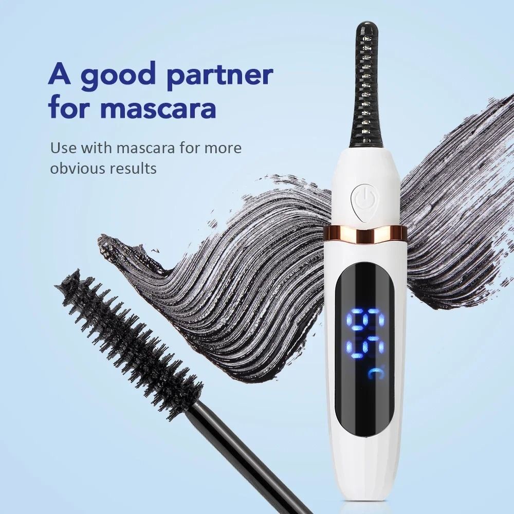 Electric Eyelash Curler with 3 Heat Settings and USB Rechargeable Design