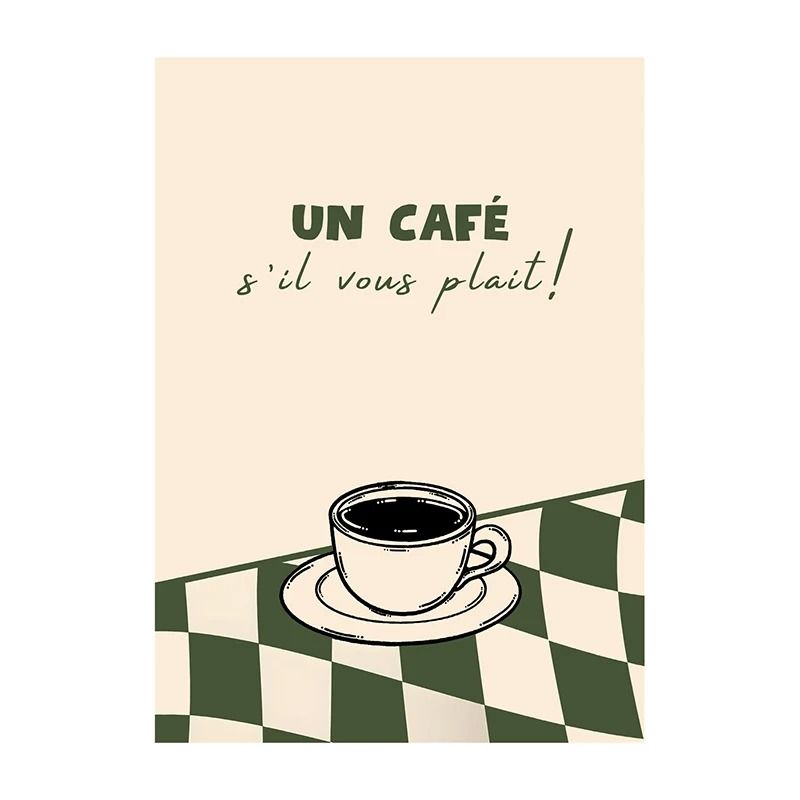 Surreal Coffee Diver Canvas Poster | Trendy Kitchen Gallery Wall Art