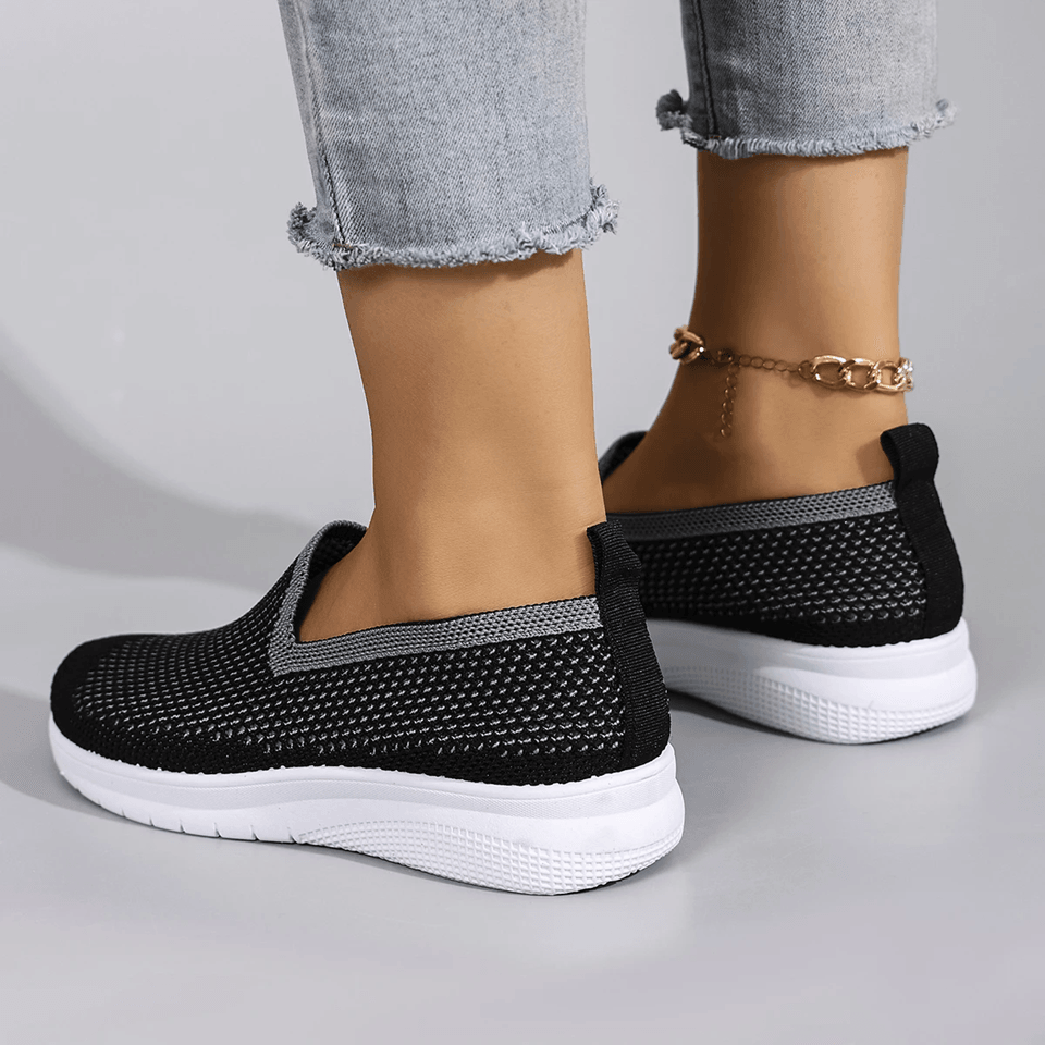 Breathable Mesh Flat Sneakers for Women Casual Lightweight Summer Shoes