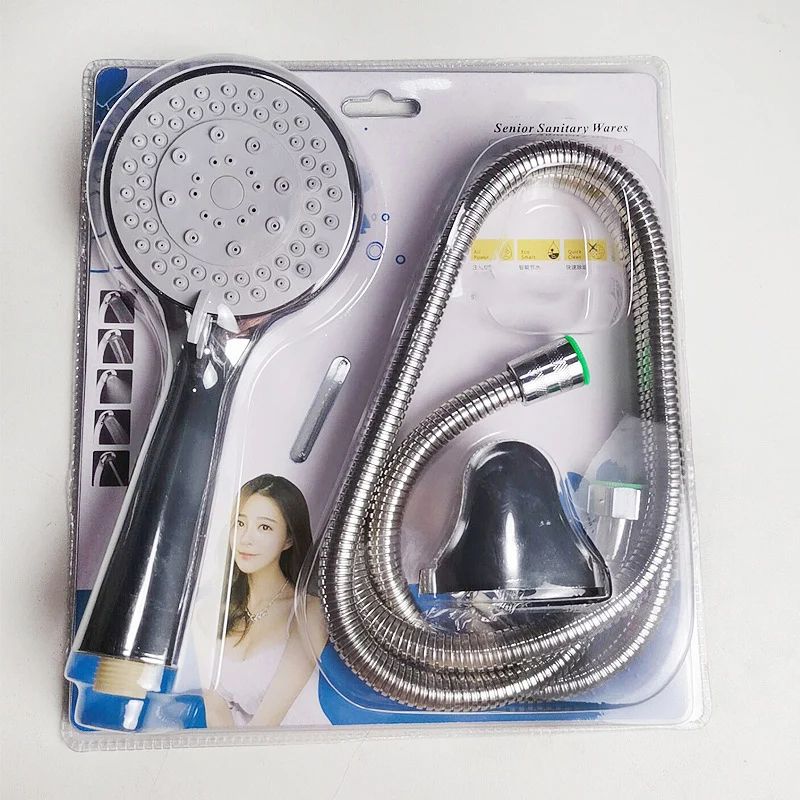 High Pressure Handheld Shower Head 5 Mode Adjustable Large Water Outlet