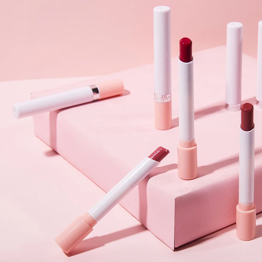 Handaiyan Velvet Matte Lipstick Set – Long-Lasting Small Cigarette Lipsticks, 4pcs