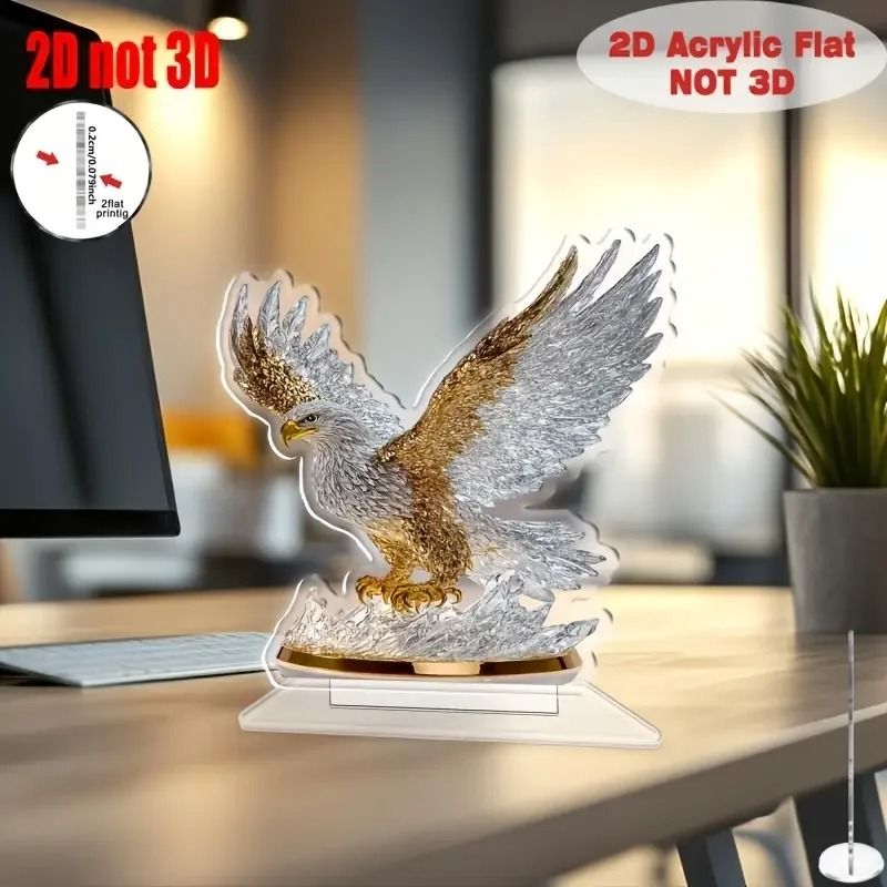 Flapping Eagle Desktop Decora Ornament - Aesthetic Office and Home Decor