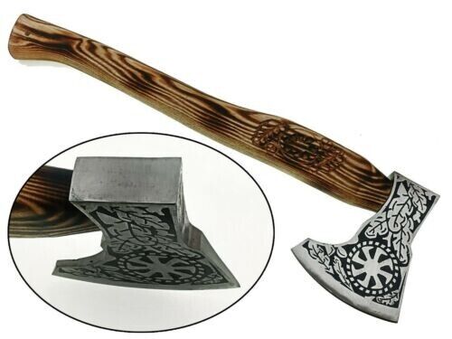 CUSTOM HANDMADE HIGH CARBON STEEL VIKING HATCHET TOMAHAWK HUNTING TACTICAL AXE