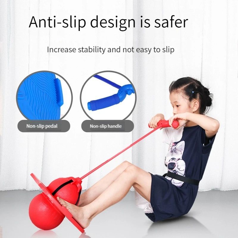 Childrens Bouncing Ball Frog Jump Equipment, Long Height Exercise & Balance Training for High Jump