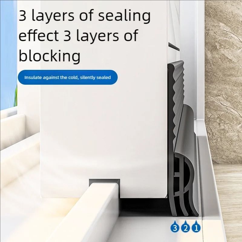 Sliding Window Draft Seal Tape Triple Soundproof Design