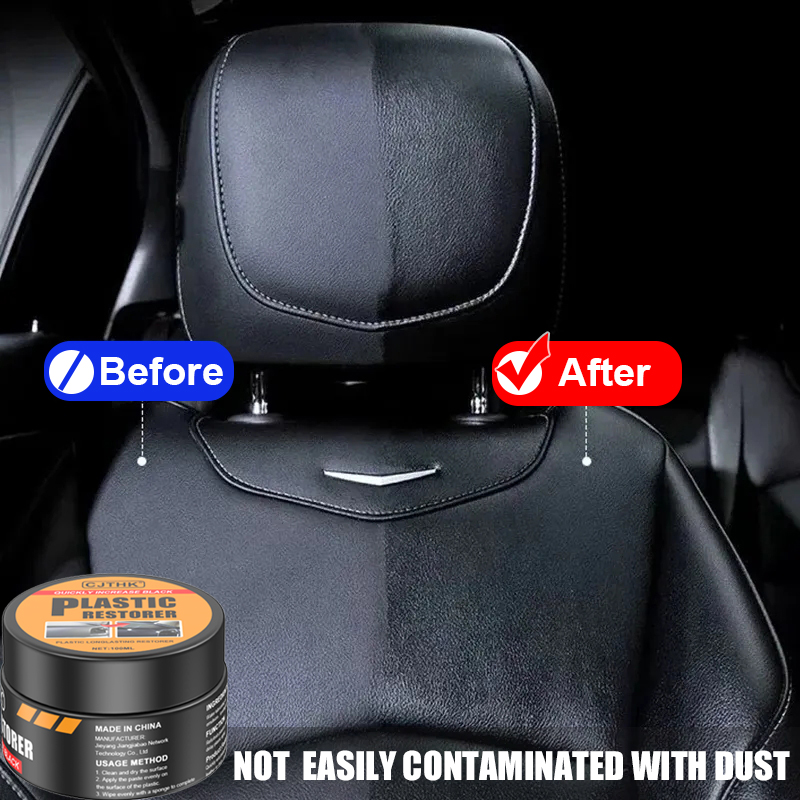 Auto Interior Leather & Panel Renewal Wax Car Plastic Restorer Back To Black Gloss, Coating Agent Auto Polish And Repair